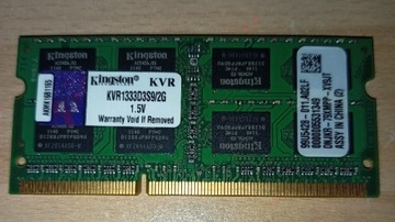 Pamięć RAM DDR3 2GB KVR1333D3S9/2G Kingston