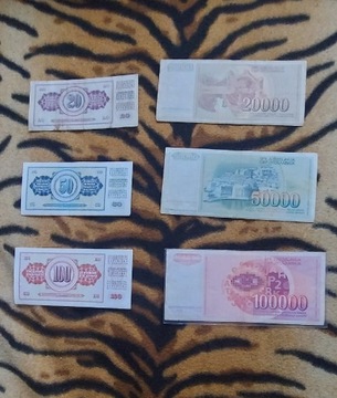 Banknoty Jugosłowiańskie