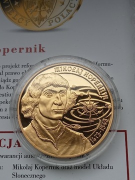Numizmat Skarbnica Narodowa M.Kopernik+certyf