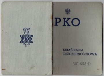 Książeczka wkładkowa PKO 1936-37, Warszawa/Kraśnik