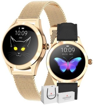 Smartwatch Damski Giewont+Dodatkowy Pasek GW300-1