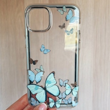 Nowy Case iPhone 14 plus motyle niebieski