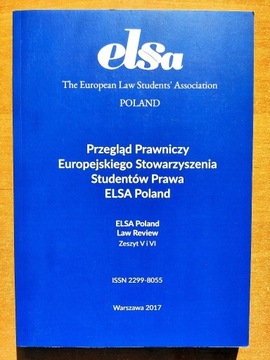 Przegląd Prawniczy ELSA Poland 2017 zeszyt V