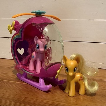 Kucyki konie My Little Pony Hasbro z helikopterem