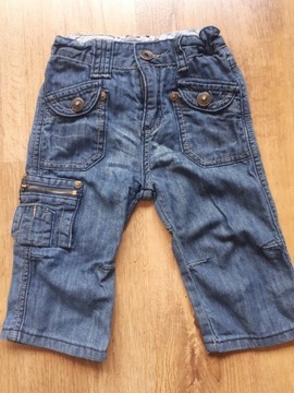 Spodnie jeans Quadri r.80 jak nowe