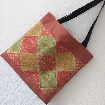 Duża torba shopperka bawełniana patchwork  Handmade 