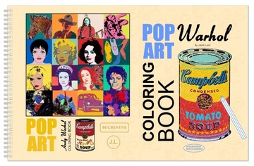 Pop Art Warhol Coloring Book KOLOROWANKA A3