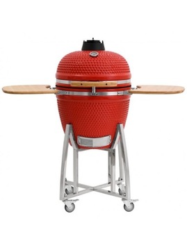 Grill Steel Egg BBQ Kamado  czerwony 21 cali 55 cm