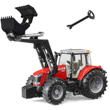 Bruder 3047 Traktor Massey Ferguson+ładowacz 185