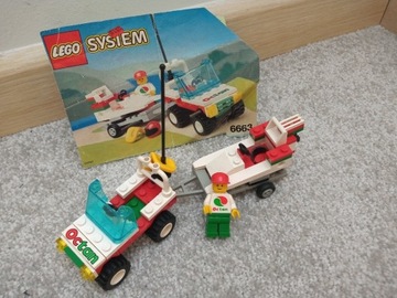 Lego system 6663 town wave rebel-auto z motorówką 