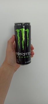 Pełna puszka Monster Energy Drink czarna - CHINY