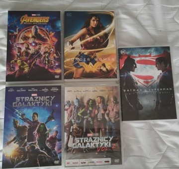 Marvel, DC COMICS FILMY DVD 