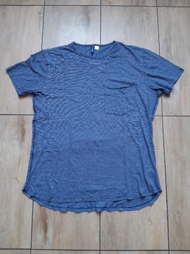 T-shirt męski koszulka oversize H&M z kieszonką XL