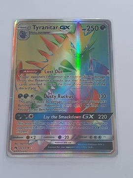 Karta Pokemon Tyranitar GX 