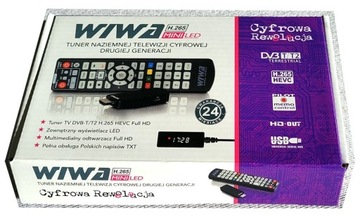 Dekoder DVB T2 H.265 HEVC MINI LED WIWA 