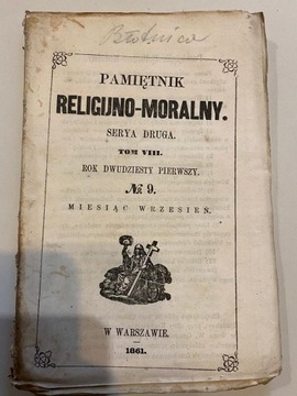 Pamiętnik Religijno-Moralny, 1861, Serya druga