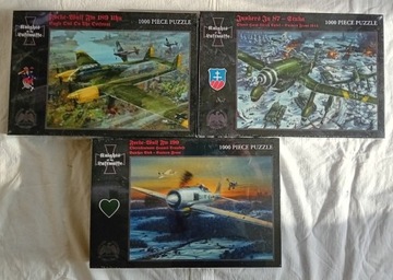 knights of the luftwaffe puzzle 1000 el x 3 zestaw