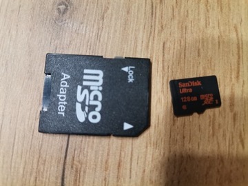 SanDisk Ultra microSDXC 128gb + Adapter 