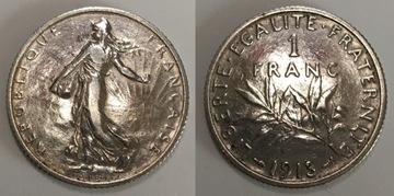 Francja 1 Frank 1913 "III Republika"