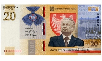 20 ZŁ LECH KACZYŃSKI - WARTO BYĆ POLAKIEM - 2021