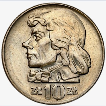Moneta obiegowa prl 10zl T. Kościuszko 1966r 