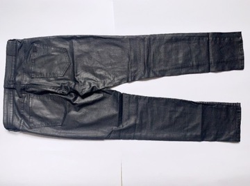 MANGO woskowane jeansy krój SLIM r. 42