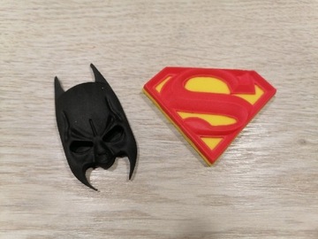 Batman & Supermen. Figurki z masy cukrowej. 