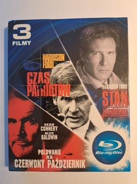 POLOWANIE NA CZERWONY PAŹDZIERNIK [3BLU-RAY] PL, FOLIA