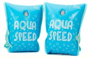 Rękawki do pływania dla dzieci 1-3 lat AQUA SPEED PREMIUM - niebieskie