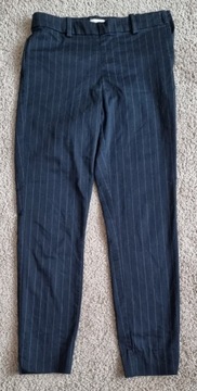 Granatowe eleganckie spodnie damskie H&M 36/S