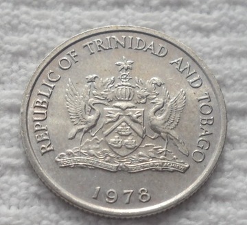 Trynidad i Tobago 10 centów 1978 Kwiaty Hibiskus