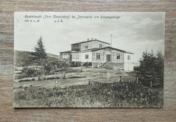 Schronisko Różanka Rosenbaude + stempel 1925