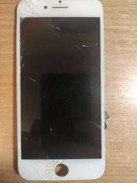 Uszkodzony wyświetlacz LCD iPhone8 - oryginał 