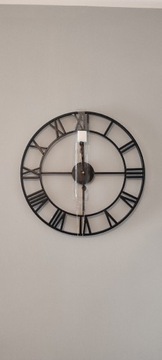Zegar ścienny metalowy średnica 60 cm