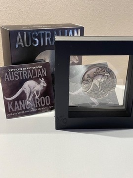 Australia kangur 2016 2 uncje srebro antique