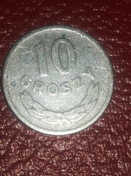 10 groszy alu 1949 bez znaku menniczego