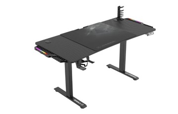 Biurko gamingowe Ultradesk Level V2 LED RGB Czarne