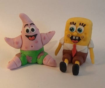 Figurka Spongebob Patryk z masy cukrowej