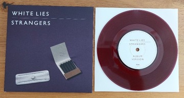 WHITE LIES Strangers singiel 7" bordowy winyl