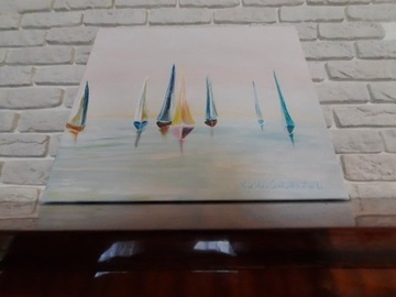 Obraz akrylowy, łodzie