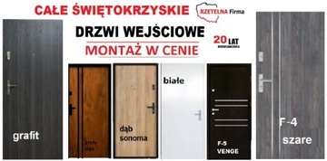 Drzwi wejściowe zewnętrzne do mieszkania w bloku