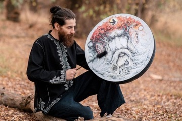 Wegański bęben “Druid Drum" 18'' z futerałem
