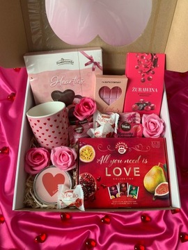 Box podarunkowy LOVE BOX różowy Prezent dla niej