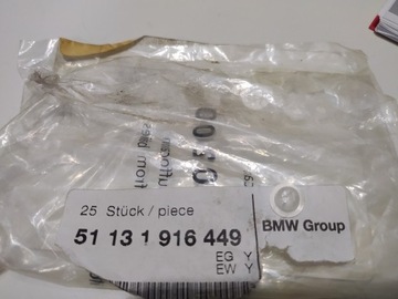 Spinka końcówka zapięcie BMW 51131916449