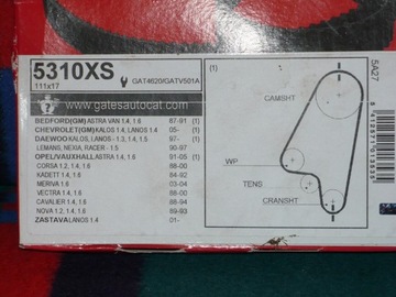 Pasek rozrządu Gates 5310XS OPEL, Chevrolet, FSO