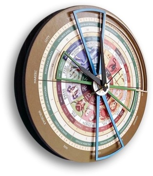 Zegar ścienny astrologiczny średnica 27,5 cm