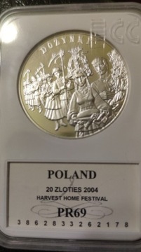 20 zł (2004) * DOŻYNKI. GRADING PR69