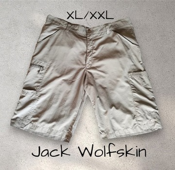 Szorty męskie Jack Wolfskin krótkie spodenki 56 XL XXL khaki cargo bermudy