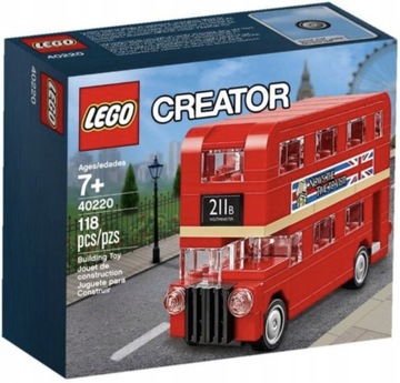 LEGO Creator 40220 Londyn- czerwony autobus