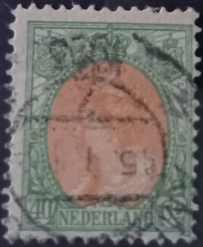Znaczek pocztowy Holandia 1920r.Królowa Wilhelmina